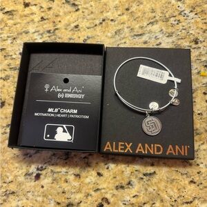 Alex and Ani Silver MLB Charm Bracelet
